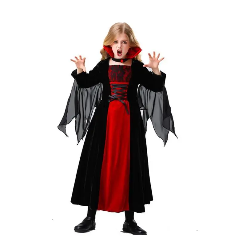 Loween fantasia de cosplay para o dia das crianças, roupa para performance em palco, roupa étnica chinesa tradicional feminina