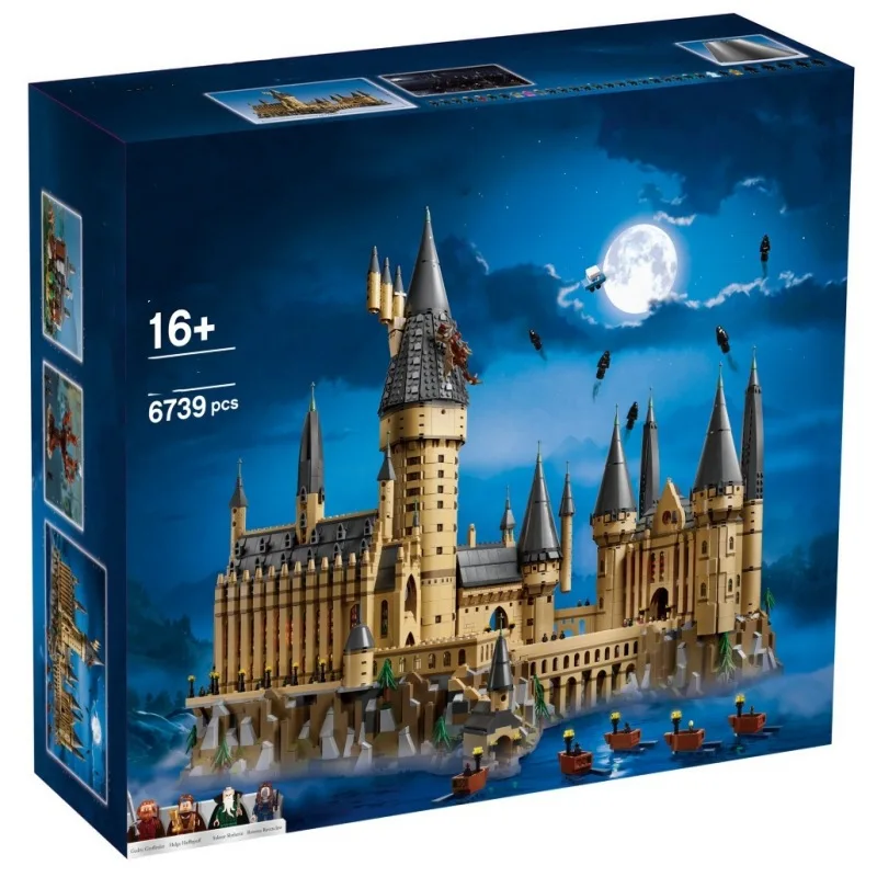 6044PCS Movie Harry Potter Hallworth Castle Building Block Toys Children's Birthday, Christmas Gifts