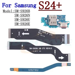 SIM Card Reader Board Dock Connector USB Charging Port Board For Samsung S24+ Plus S926 Motherboard LCD Signal Main Flex Cable