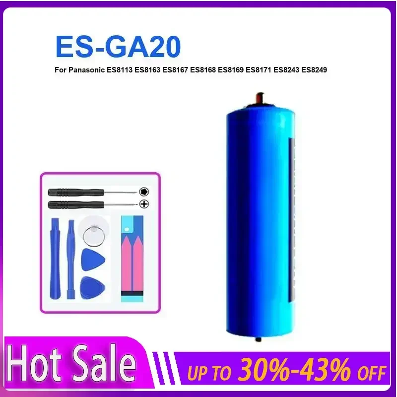 

Battery For Panasonic ES8113 ES8163 ES8167 ES8168 ES8169 ES8171 ES8243 ES8249 ES8250 ES8801 ES8807 ES8815 ES8816 ES-GA20