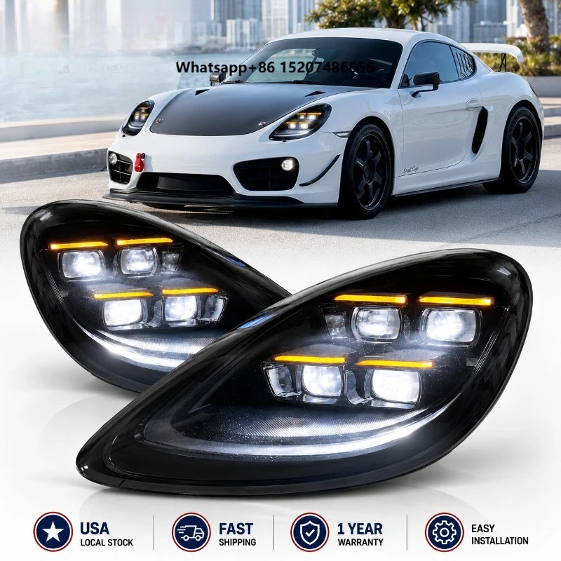 981 Head Lights 2012 2013 2014 2015 Front Lights Upgrade Stock Matrix LED Headlights