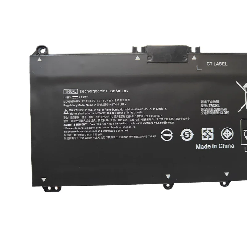 High-Quality TF03XL 3500mAh 11.5V Laptop Battery For HP HSTNN-LB7J UB7J LB7X TF03XL TPN-C131 Q190 Q188 Q191 BF122TX BF121TX