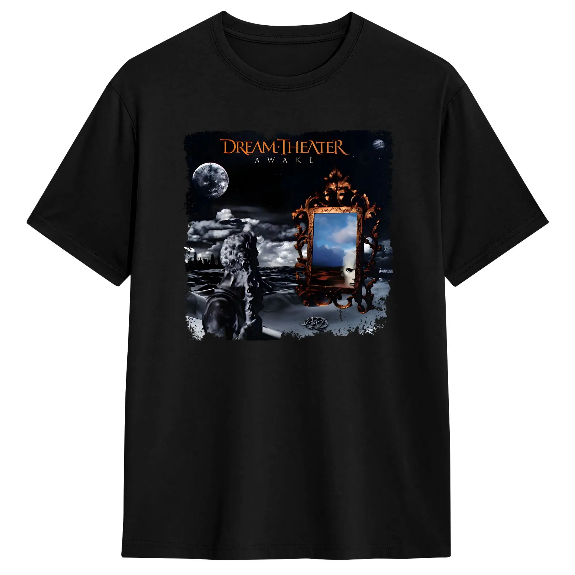 Dream Theater - Awake 1994 Cotton T Shirt For Men Summer  Vintage T Shirts Trendy Cool Tees Plus Size Loose Tops