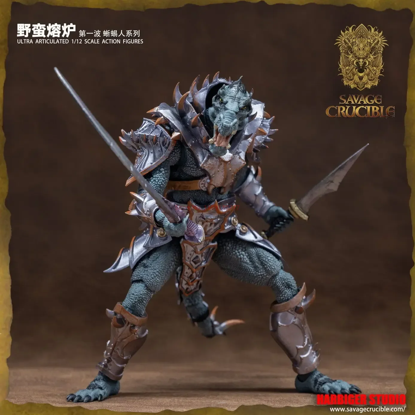 

Anime 1/12 Savage Crucible Figures Lizard Man Series Action Figure Pvc Models Statue Collectible Toys Boy'S Doll Ornament Gifts