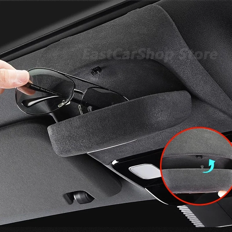 For LEADING IDEAL LiXiang L6 L7 L8 L9 2023 2024 Car Glasses Box Car Sunroof Over Fur Sunglasses Storage Box Automotive Supplies