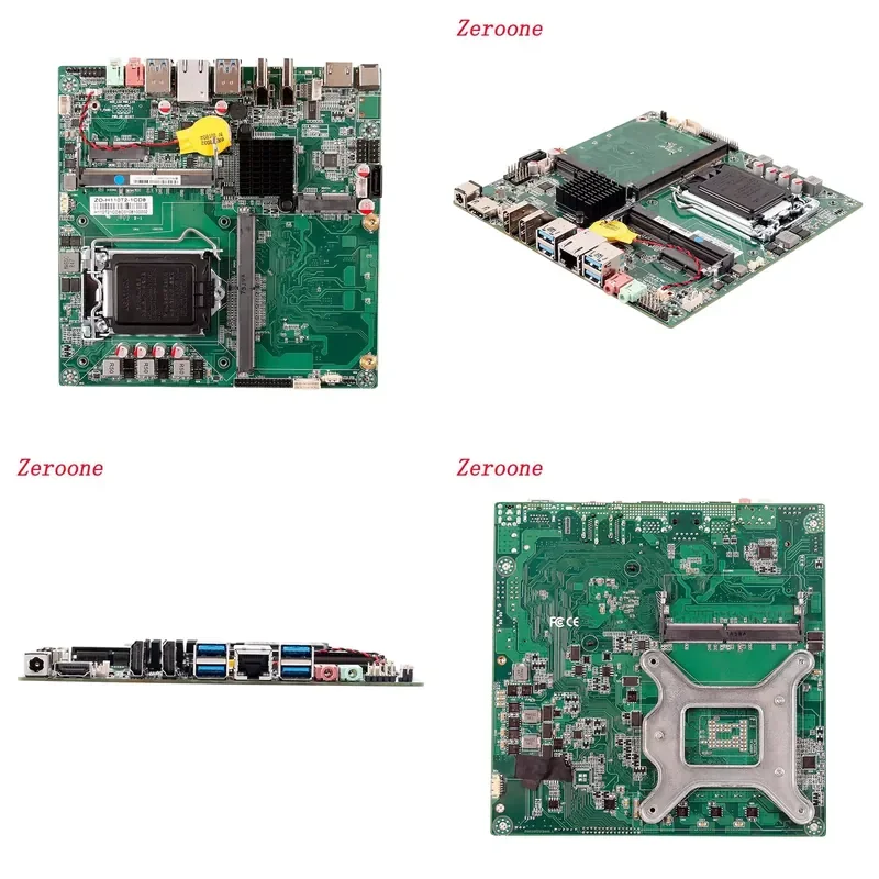 New Industrial Embedded Motherboard for Intel H110 LGA1151 Dual 6th 7th Gen Core i3 i5 i7 CPU 3x Desktop Digital Signage