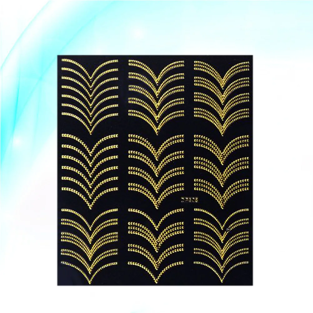 42pcs Metal Nail Stickers UV Lamp Semi Cured Art Women Manicure Creative Fashion Easy Apply Home Salon Nail Art Sticker