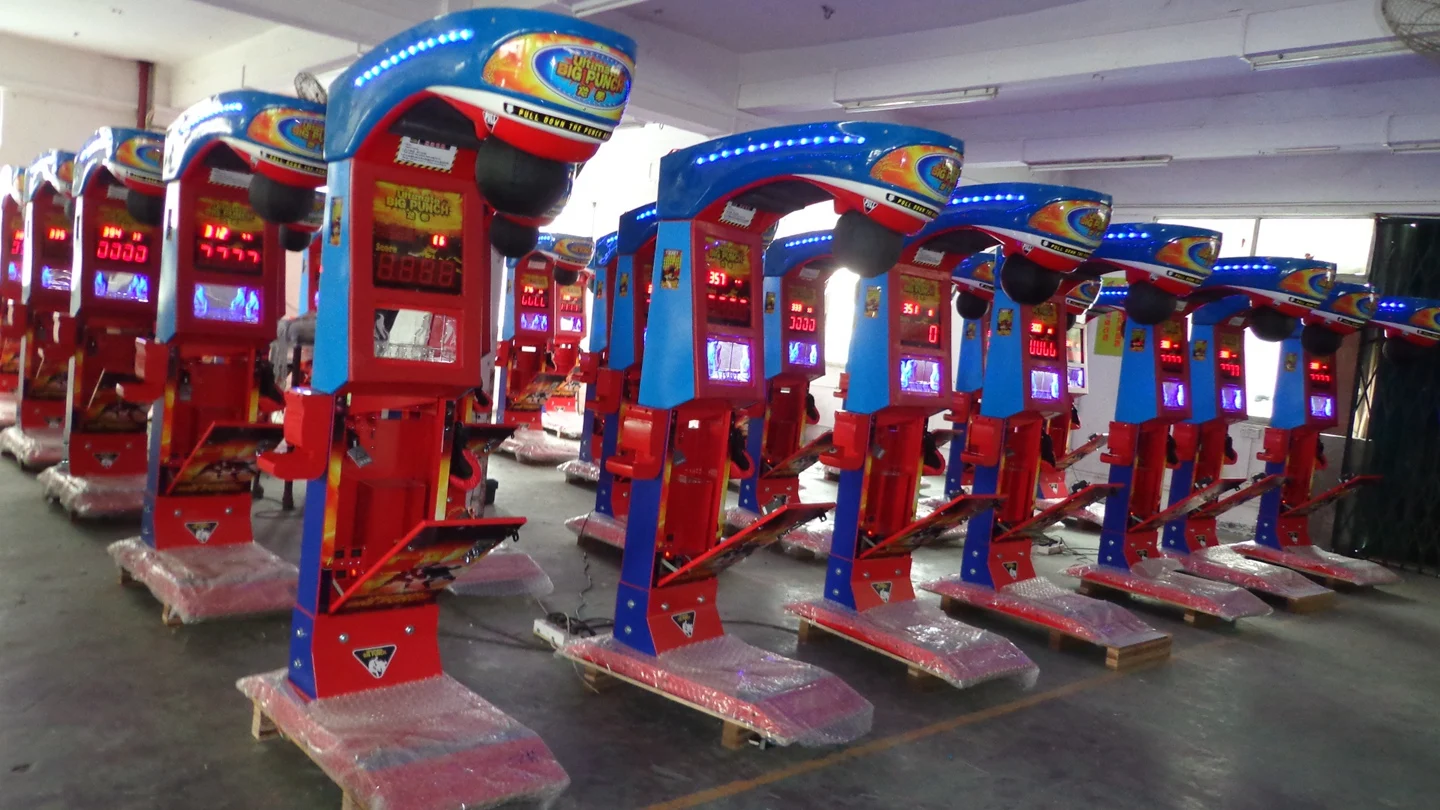 Customized High Quality Power Display Punch Boxing Coin Operated Game Machine