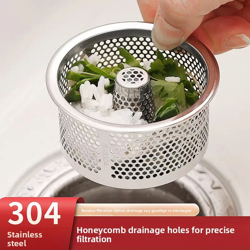 Sink Strainer Kitchen Sink Grid Filter Stainless Steel Drain Hole Filter Mesh Protection Against Clogging Kitchen Accessories