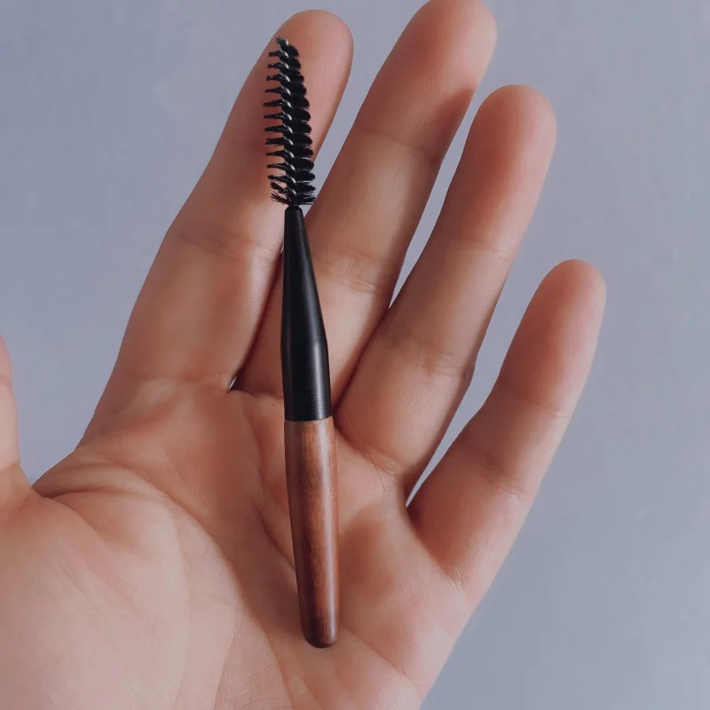 Pinceau de maquillage pour les yeux, brosse à sourcils, mascara, poils en fibre dure