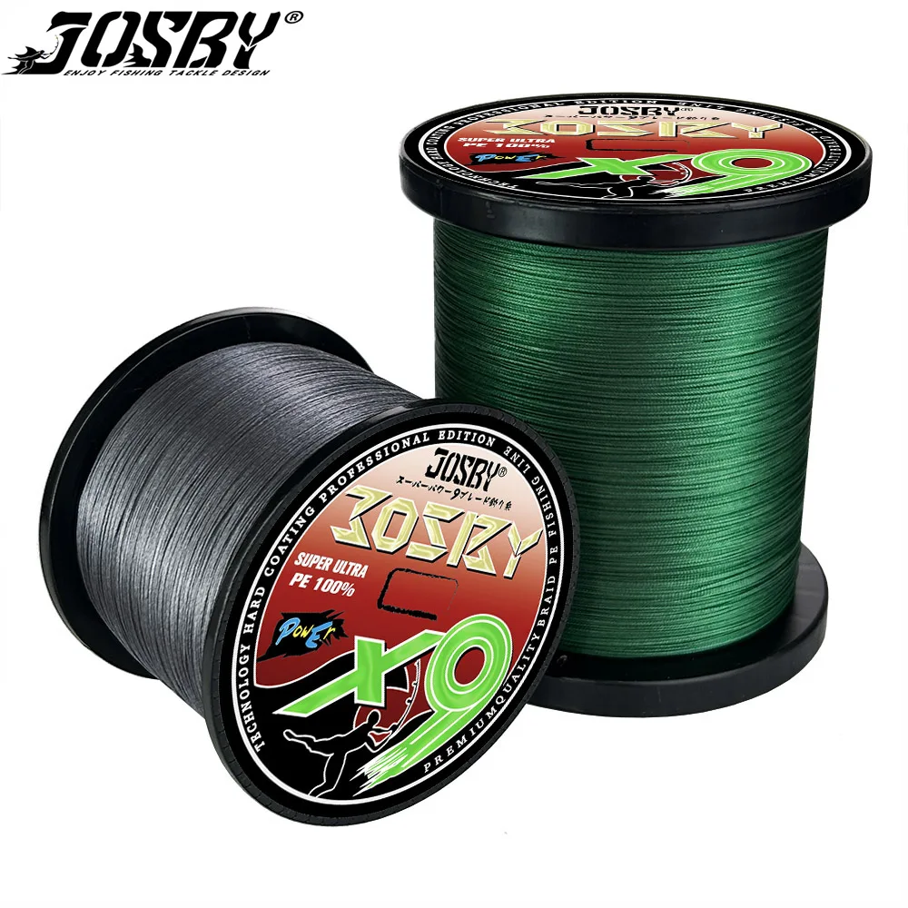 

JOSBY New 9 Strands PE Multifilament Fishing Line Raid 300M 500M 1000M 100M Carp Seawater Wire Smooth Durable Japanese Pesca