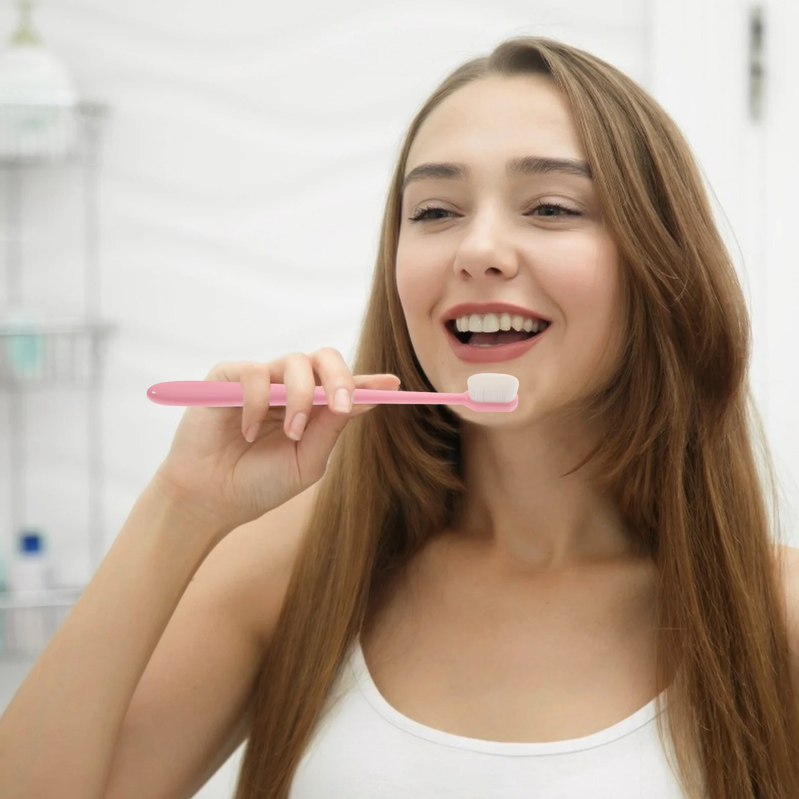 4 Uds cepillo de dientes suave cepillos de dientes estéticos Extra para adultos encías cerdas de viaje niños