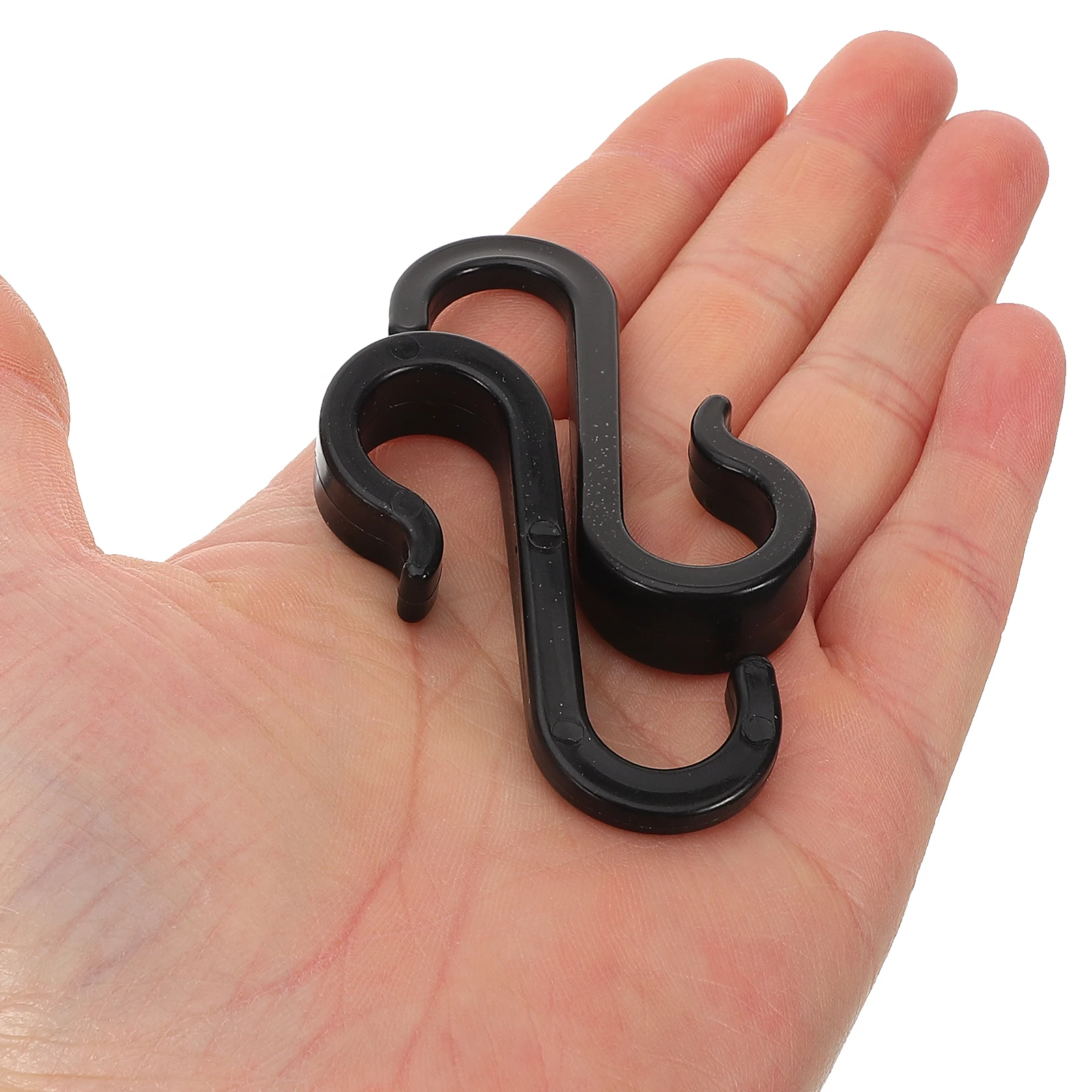 

24 Pcs Hooks Pipe Rack Accessories Durable Plastic Bathroom Storage Hanging Wardrobe Coat S Hooks For Hanging Hat