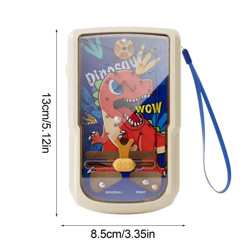 Pinball Machine For Kids Dinosaur Pinball Machine For Adults Handheld Professional-Grade Gameplay Toy Kids Sports Entertainment