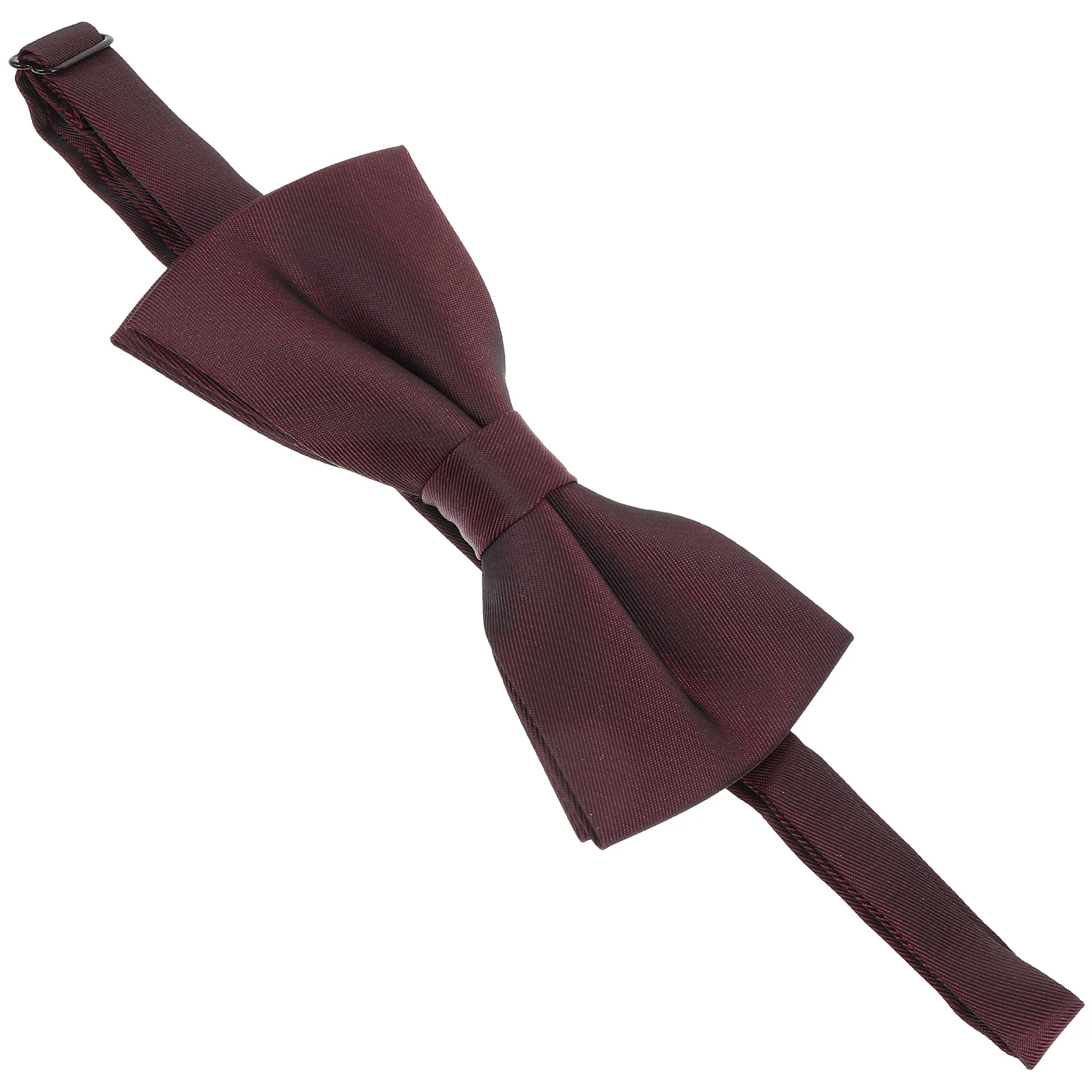 

Fashionable Solid Color Bow Tie for Men Double Layer 3D Design Matte Fabric Adjustable Fit for Prom Wedding Party