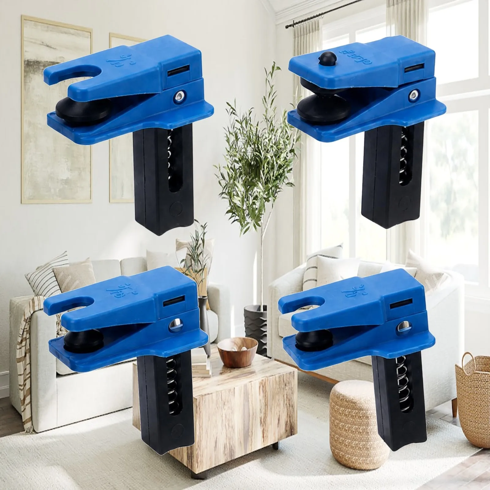 Adjustable Sliding Rail Hose Clamp Tool for Brake Oil Line Spring Loaded with Soft Rubber Pads Lightweight Auto Repair