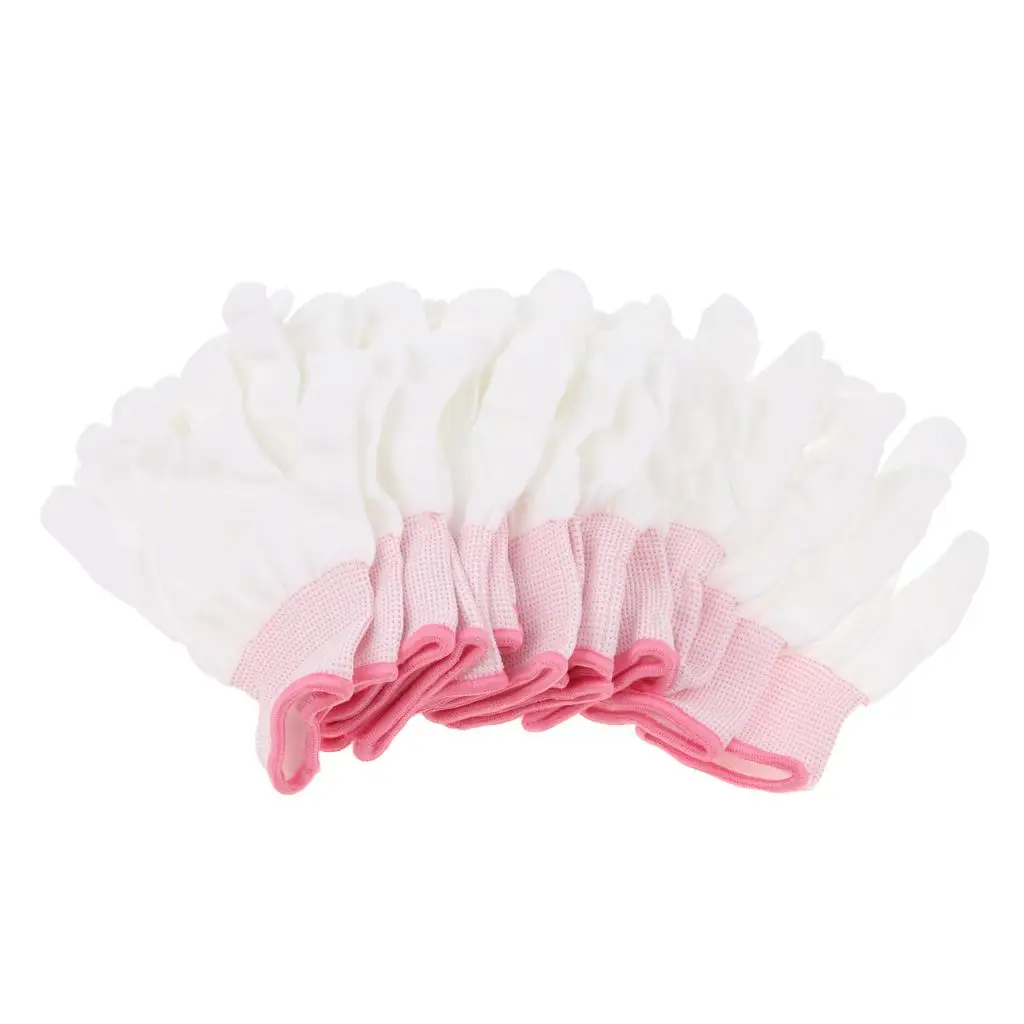 Thin Coated Anti Static Work Gloves Set 10 Pairs Non Slip Assembly Gloves Lightweight Protective Hand Gear for PCB Factory