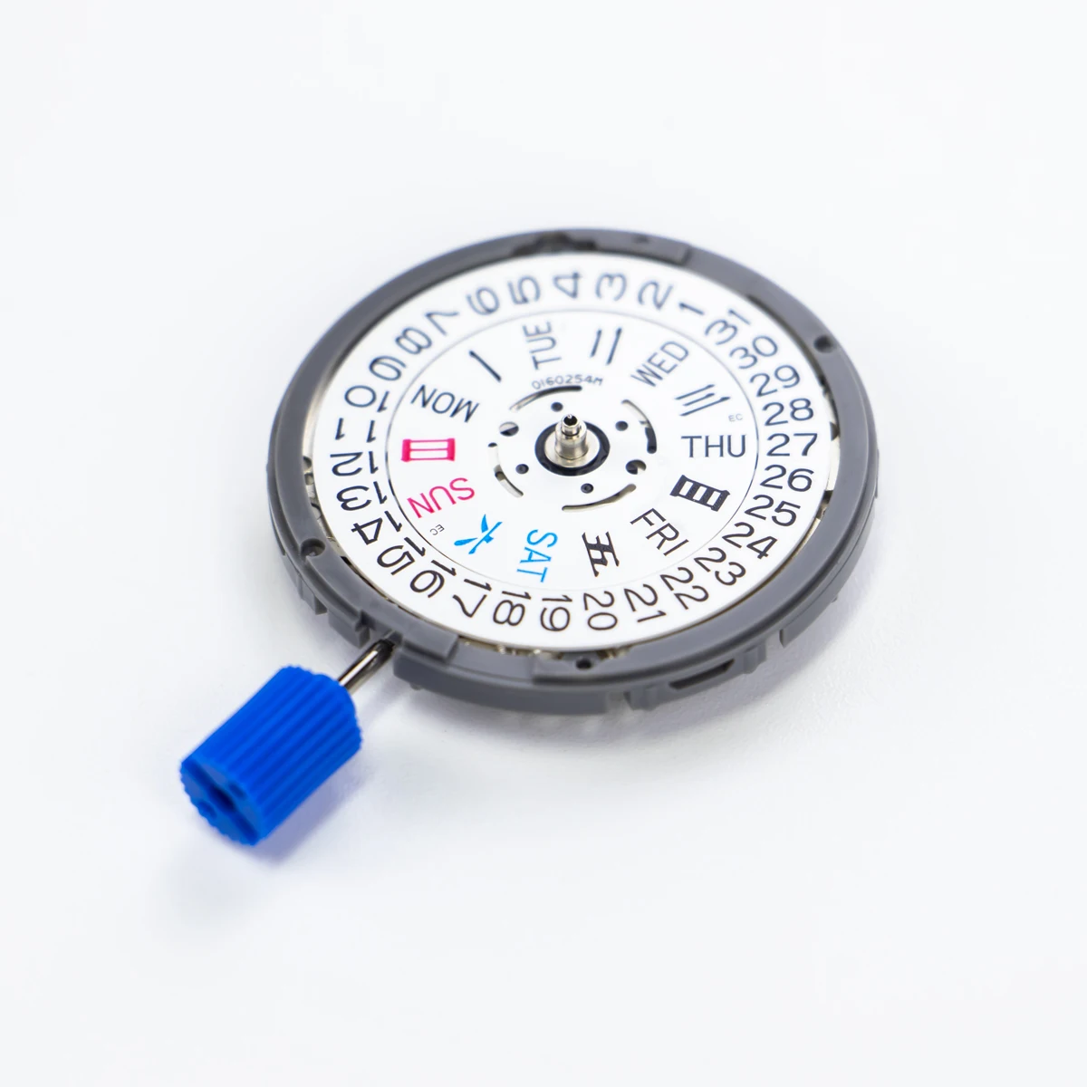 HOT NH36 24 Jewels Automatic Movement Crown at 3.0 And 4.5 O'Clock White/Black Calendar NH36 Watch Parts Stem Set All in English - view 5