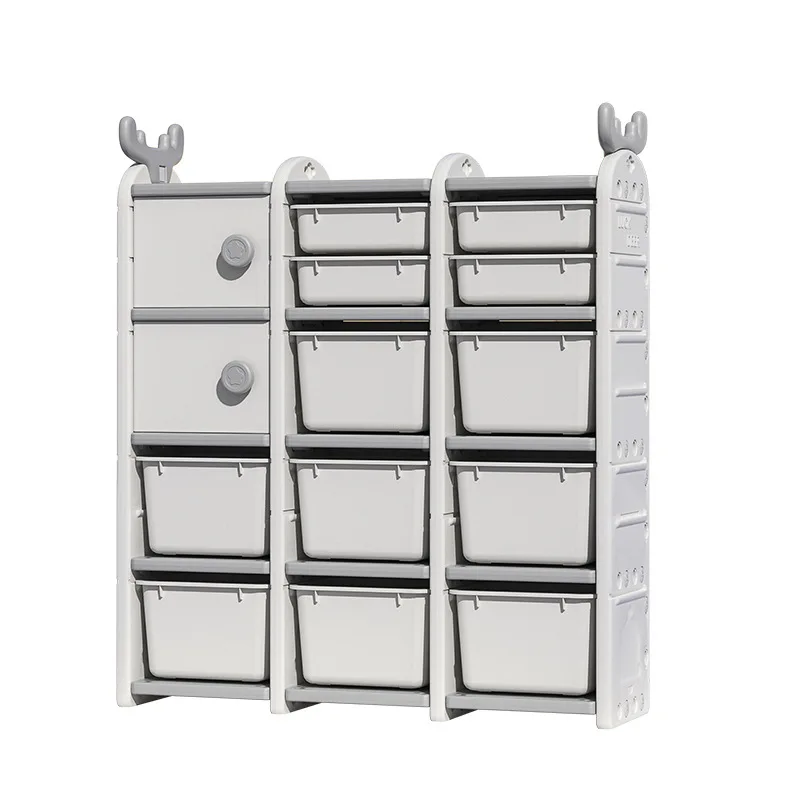 

Children's toy storage cabinet Locker storage box Morandi clothing picture book storage Toy room