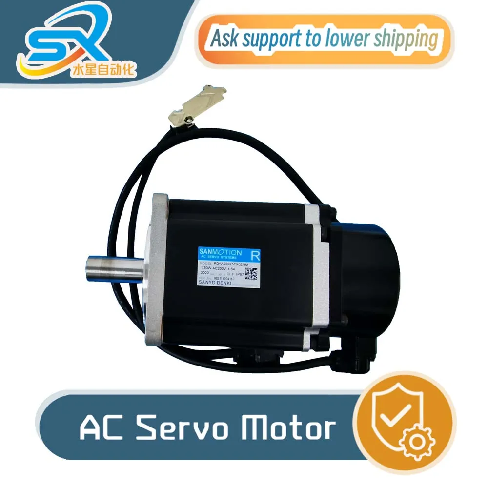 Motor Servo Berkualitas Tinggi Sanyo R2AA08075FX02NM 750W dengan Video Inspeksi Pabrik, Hubungi untuk Informasi Lebih Lanjut