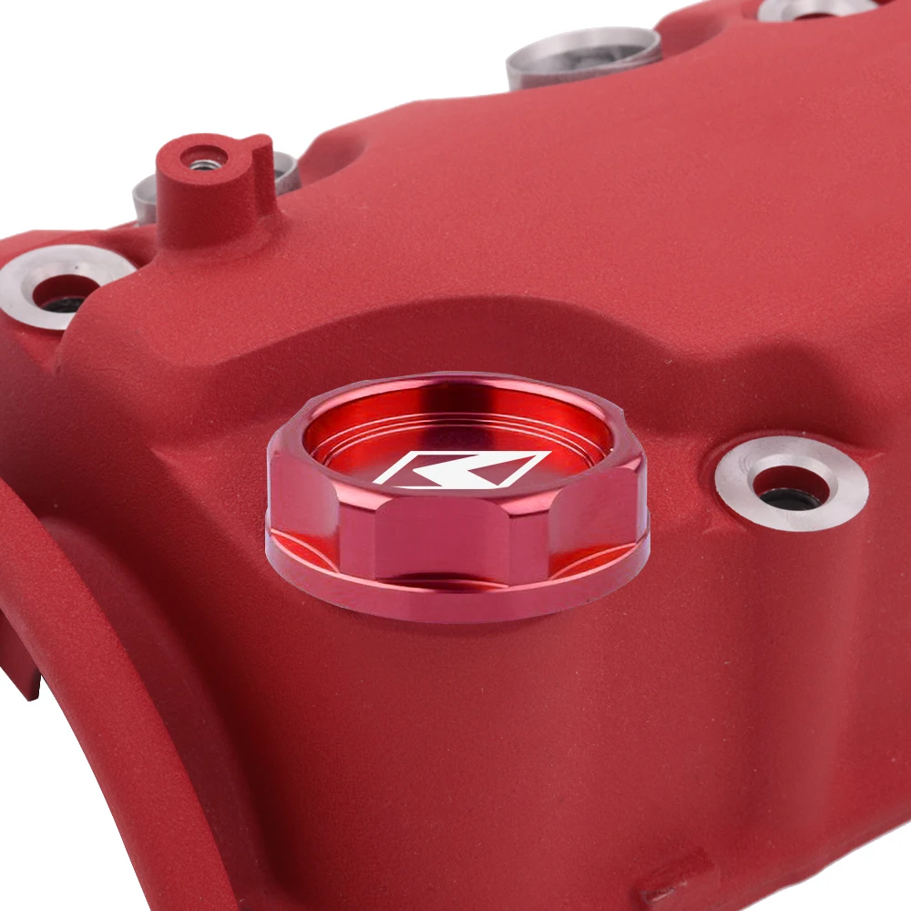 غطاء زيت ألومنيوم على طراز K لهوندا ونيسان ، نمط ثقب دائري دائري ، تصميم سيارة سباق JDM ، علامة تجارية جديدة