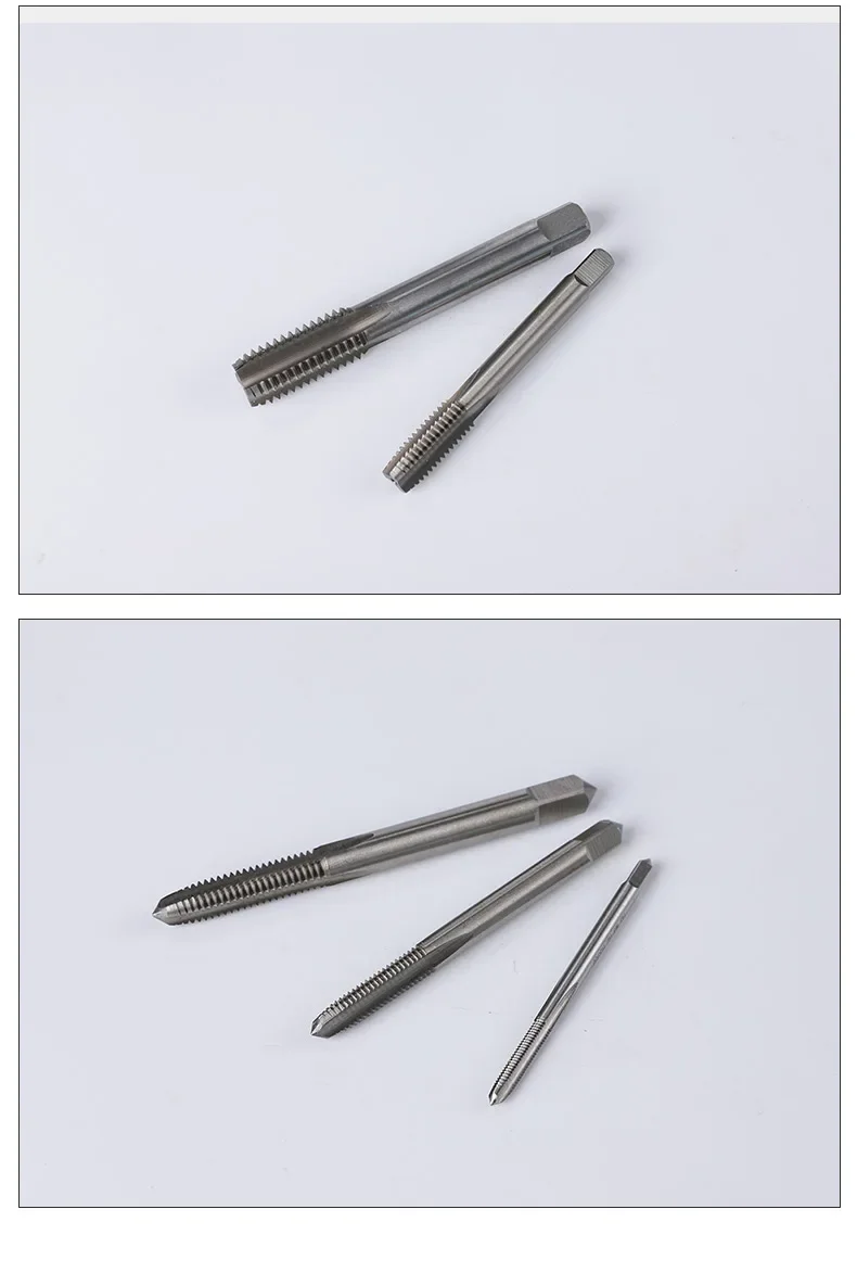 เกลียวชุดขวาตรงขลุ่ย Tap M3-M20เมตริกเครื่องมือสกรูเจาะตรงเครื่องเซาะร่อง