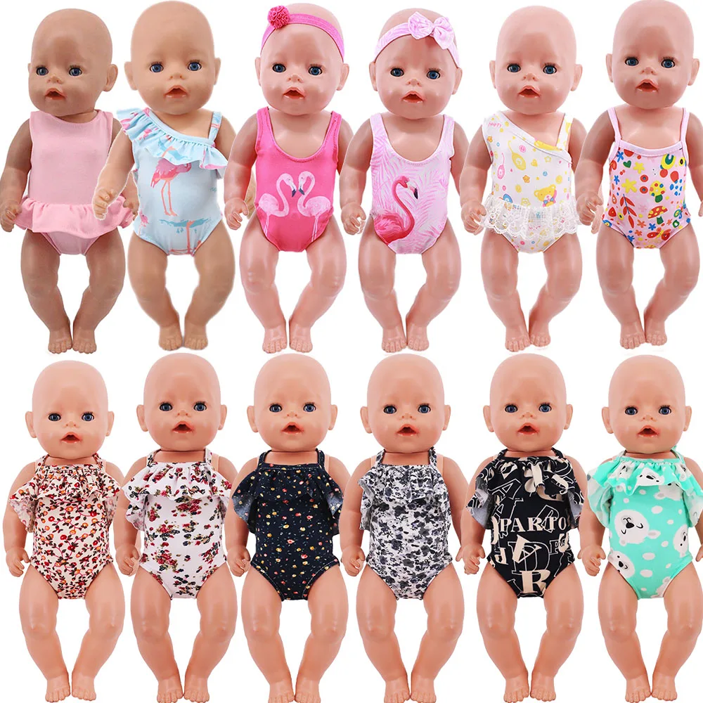 Kawaii Doll Clothes,Swimsuit,Skin-Tight Garment,Gymnastics Clothes For 18 Inch American&43 Cm Born Baby Generation DIY Toy Gift