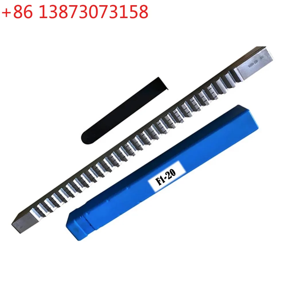 20mm HSS F Push-Type Keyway Broach with Shims American Push Knife Metric Sized CNC Keyway Cutting Tools for CNC Router
