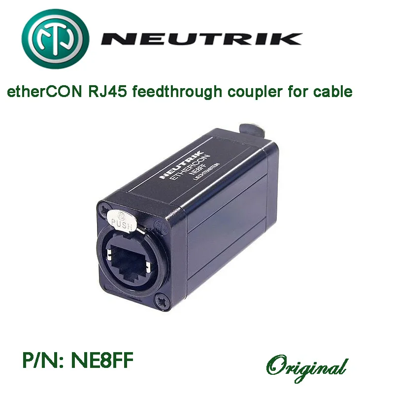 Swiss made Neutrik Original NE8FF etherCON RJ45 feedthrough coupler for cable extensions