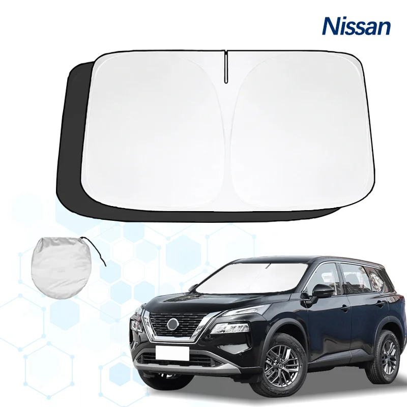 

Car Windshield Sun Shade for Nissan X-trail T30 T31 T32 Xtrail Sunshade Sun Visor Protector Foldable Blocks UV Rays Accessories