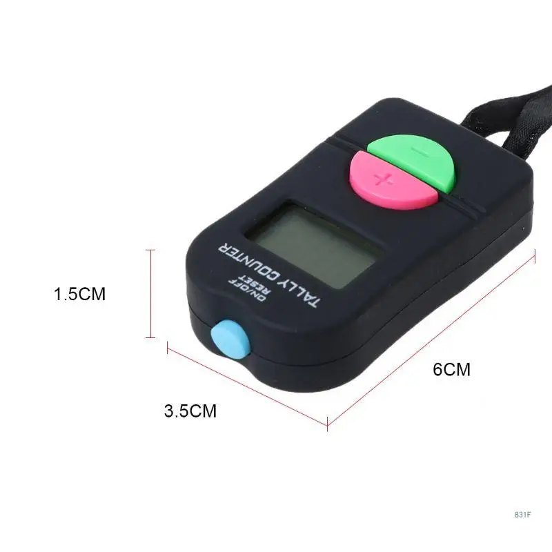 Electronic Digital Hand Tally Counter 0-9999 for Lab Sport Event Golf Bar Concert for Coach Help Kids to Count Various T