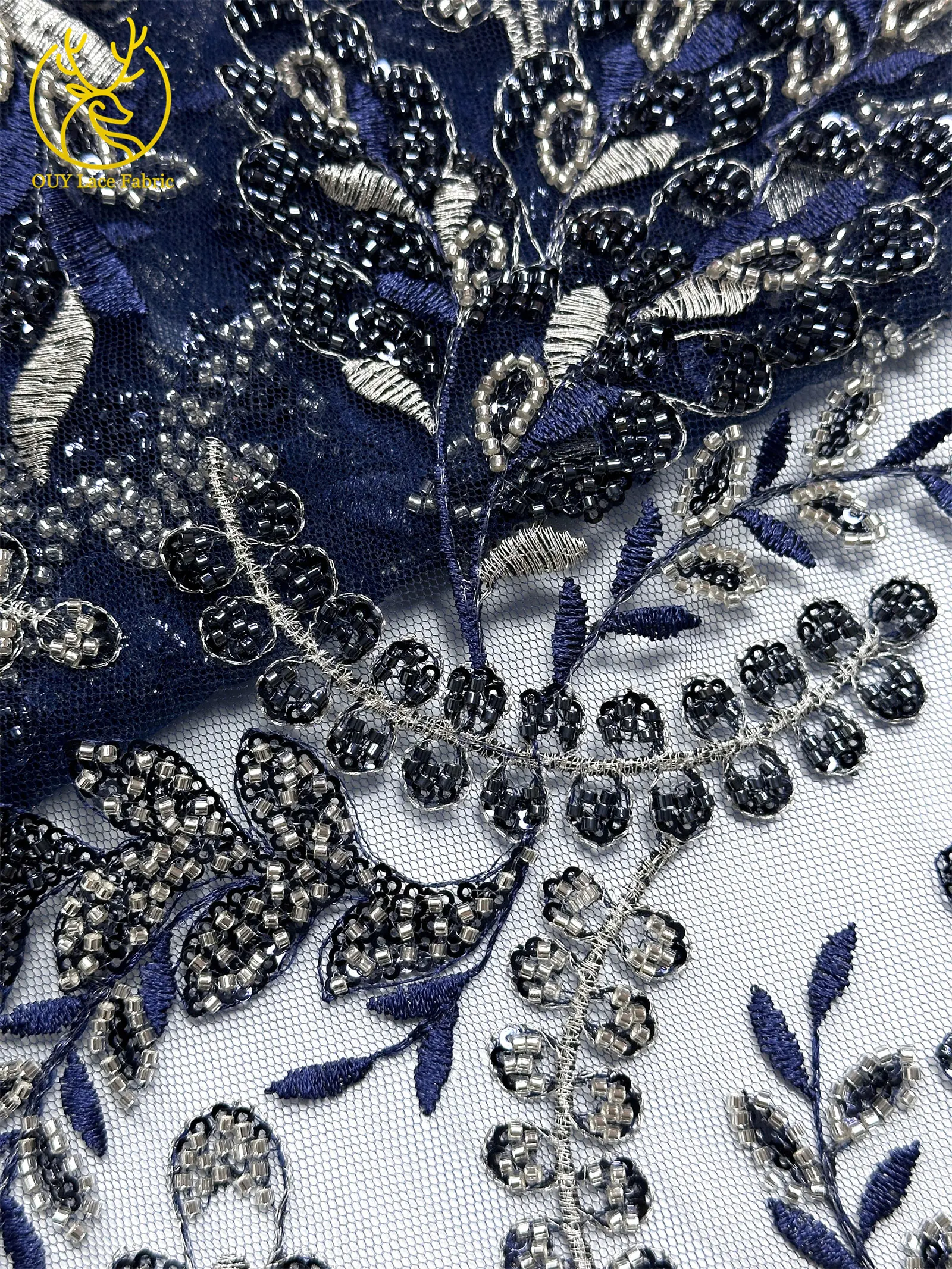 Luxuriöser afrikanischer Perlenstickerei-Spitzenstoff 2026 – Hochwertige nigerianische französische Pailletten-Spitze für Damen-Partykleider und DIY-Näharbeiten – Detail 14