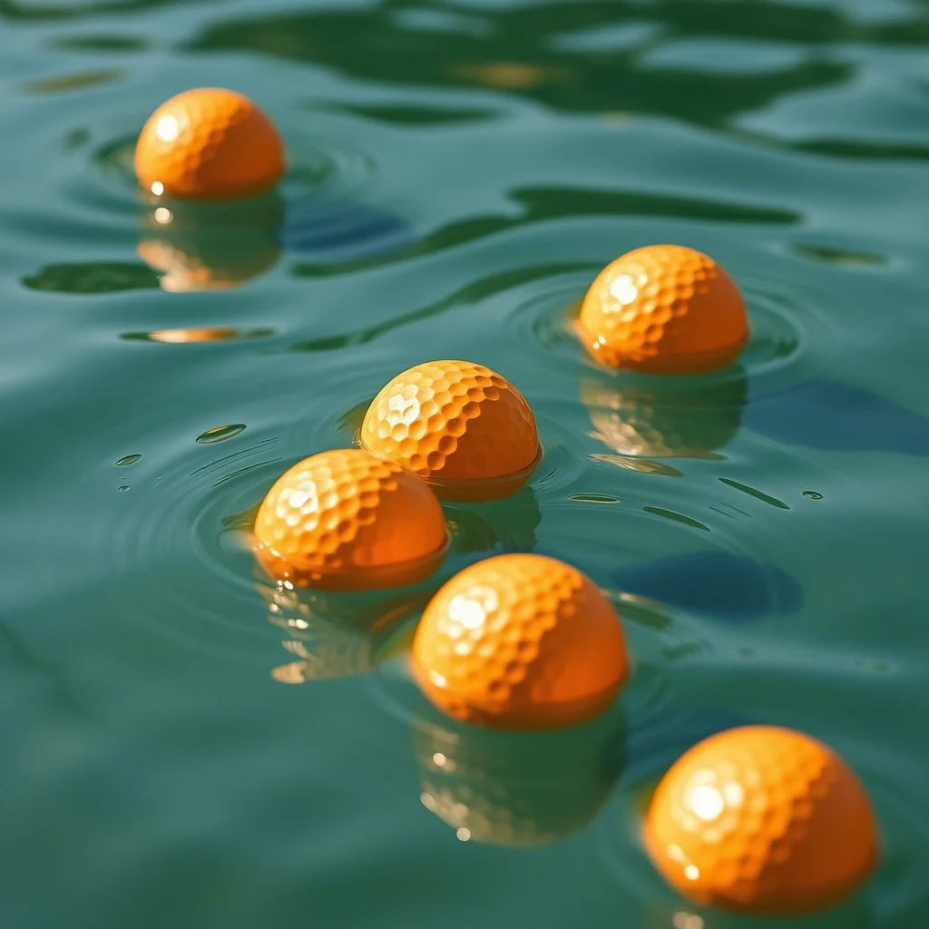 Bola Golf Mengambang Bola Latihan Jarak Air Mengambang