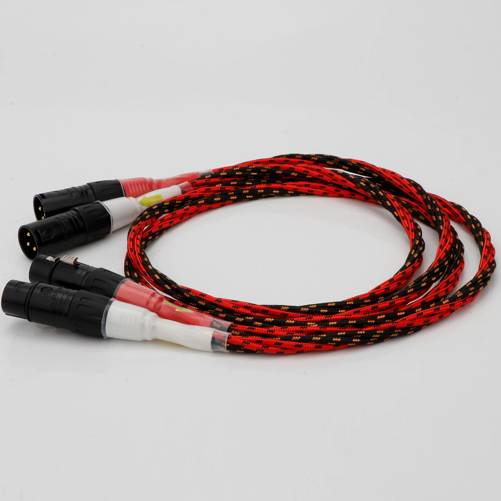 Preffair 99.998% OFC كابل الصوت النحاسي HIFI XLR أنثى إلى XLR كابلات الصوت الذكور 13AWG مع كابل كهربائي غربي