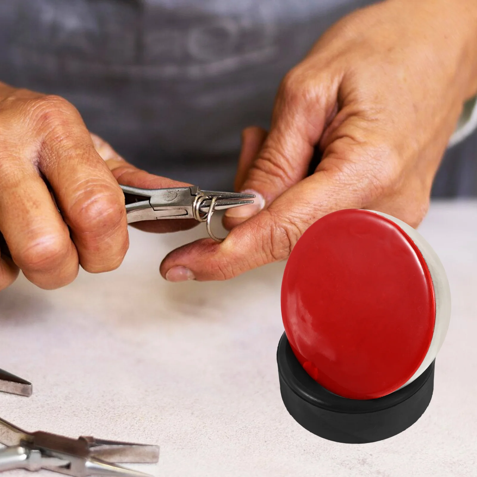 قاعدة ورنيش الكرة مجوهرات مايكرو البطانة أداة مستقرة خفيفة الوزن النقش الغراء إعداد الحجر الأحجار الكريمة الماس البطانة أداة #4