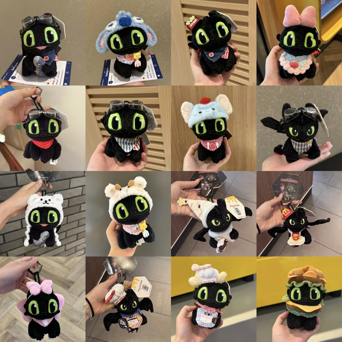 

How to Train Your Dragon Toothless Plush Keychains Anime Stuffed Animal Dolls Bag Decor Christmas Birthday Gift for Kids