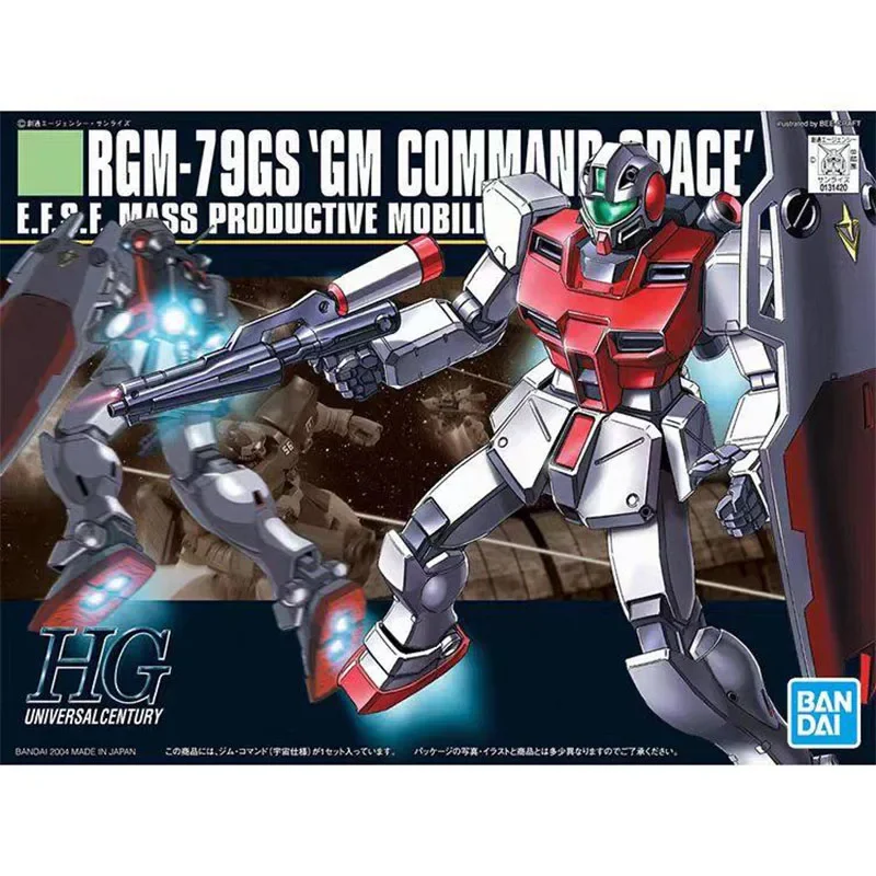 Bandai Gundam Model Kit HG GM Command Space Anime Figures Gunpla Building Kit Collectibles Action Figure Toys Gifts For Men