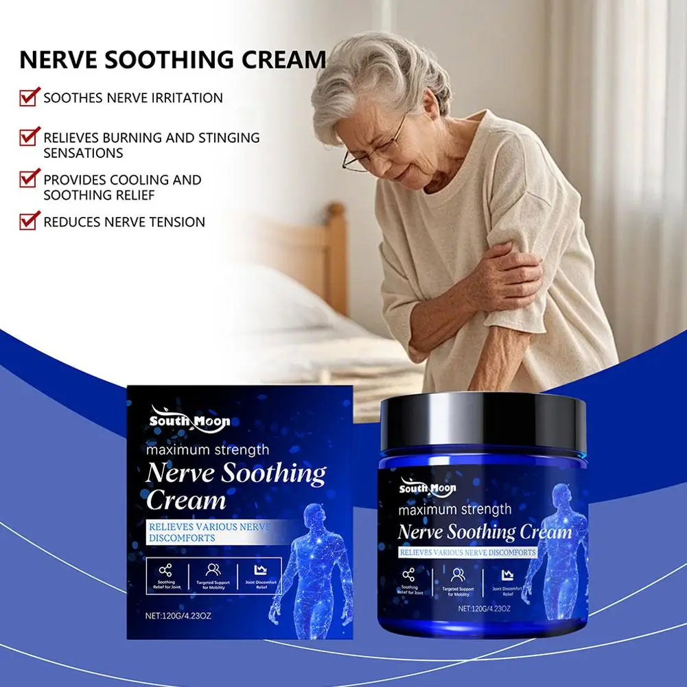 

Maximum Strength Nerve Soothing Cream Natural Ingredients Non-Greasy Fast Relief Joints Nerve Pain for All