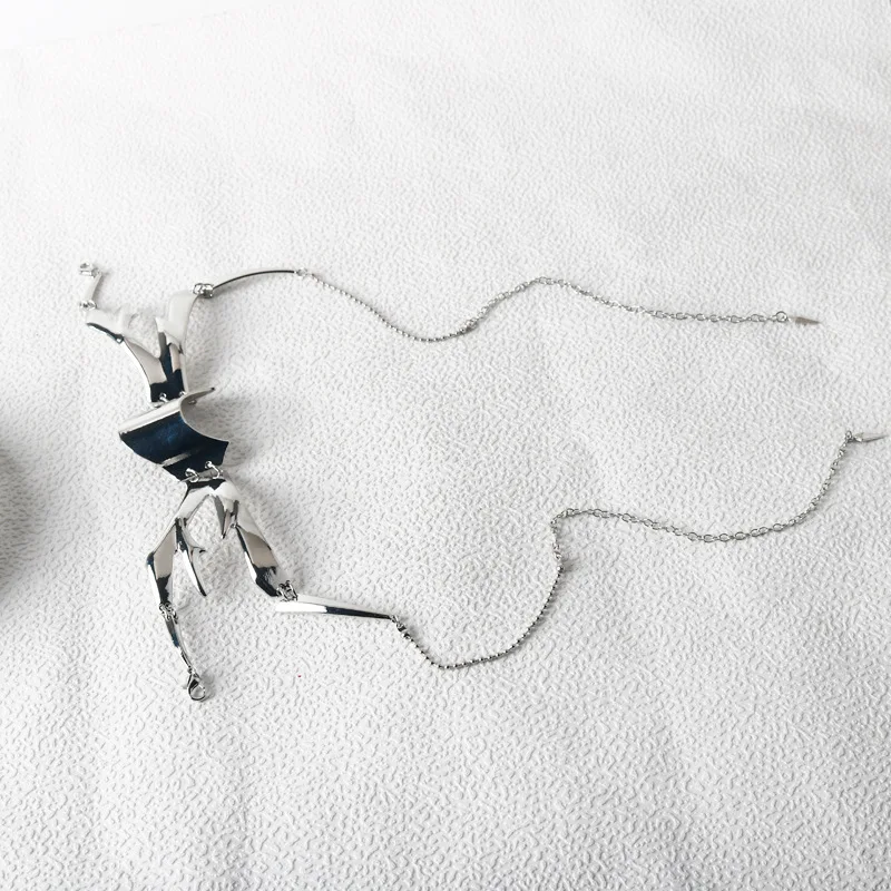 할로윈 펑크 외계인 디센트 노즈 메카니컬 마스크 코스프레 턱걸이 고딕 마스크 메탈 웨어 가면 파티 액세서리 멋진 물건