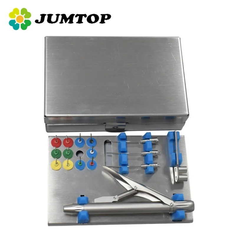 JUMTOP Dental File Extractor Removal System Kit Autoclaved Root Canal File Extractor Dentist Instrument