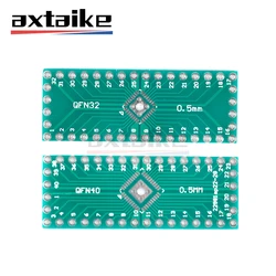 DIP 핀 보드 피치 IC 어댑터 플레이트 변환 보드, QFN32 QFN40-DIP 전송 보드, 0.5mm QFN-32 QFN-40 QFN, 10 개