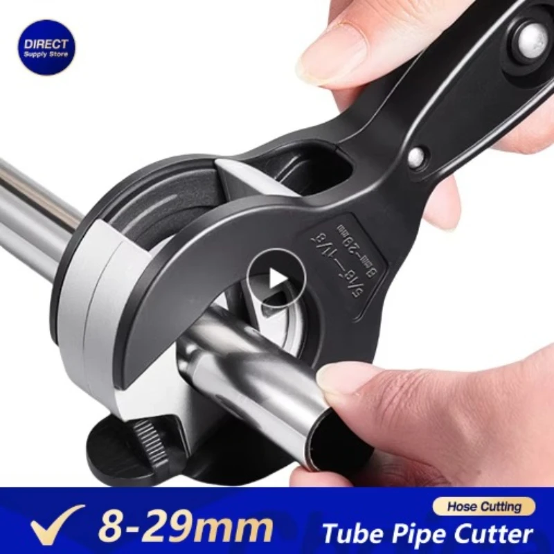 Ratcheting Tubing Cutter For Cutting 8-29mm Metal Stainless Steel Copper Aluminium Ratchet Scissors pvc Hose Cutting Hand Tools