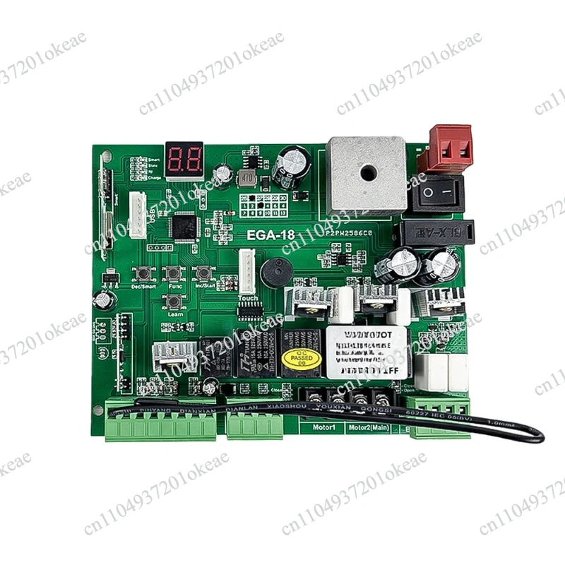 DC24V swing door circuit board with encrypted remote control, special remote control handle for electric door