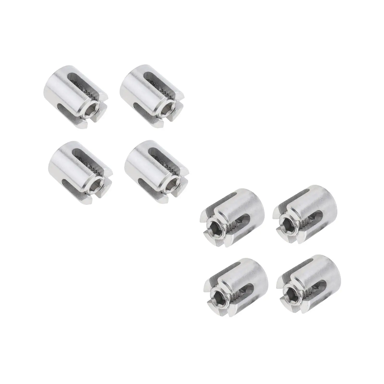 

4 Pieces Cross Cable Clamps Easy to Install Wire Rope Fitting Wear Resistant Heavy Duty Cable Clips for Wall Trellis Kits System