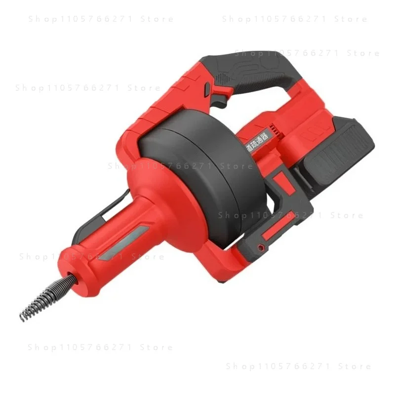 Lithium Battery Pipe Dredging Machine Household Kitchen Sewer Toilet Blockage Cleaning Artifact Charging Model