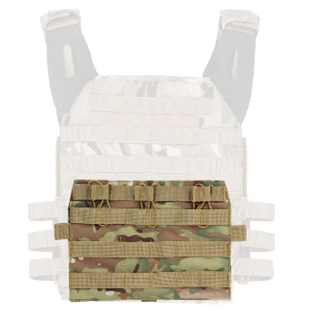 JPC2.0 Vest Front Accessory Package MOLLE System Universal Tactical Detachable MOLLE Panel Front Flap for Vest Plate Carrier