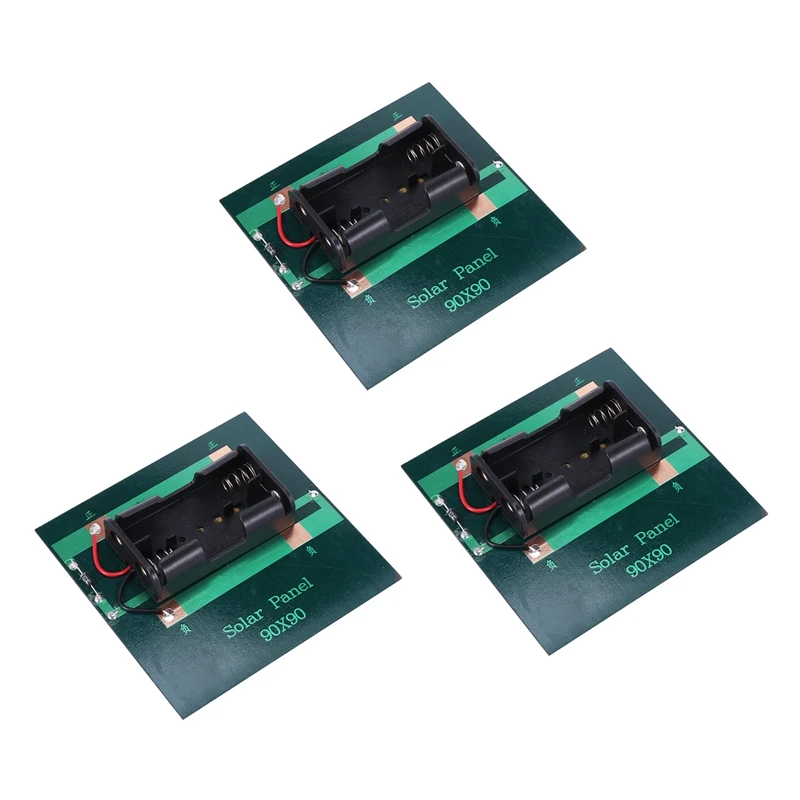 

HOT SALE 3X 1W 4V Rechargeable AA Battery Solar Cell Charger With Base For 2XAA Batteries Charging Directly