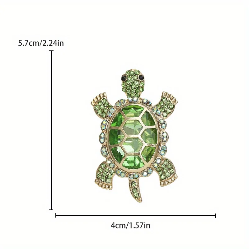 New Fashion badge Vintage Classic Pink Crystal Turtle spilla Premium Fine Jewelry squisiti accessori per spille animali corpetto