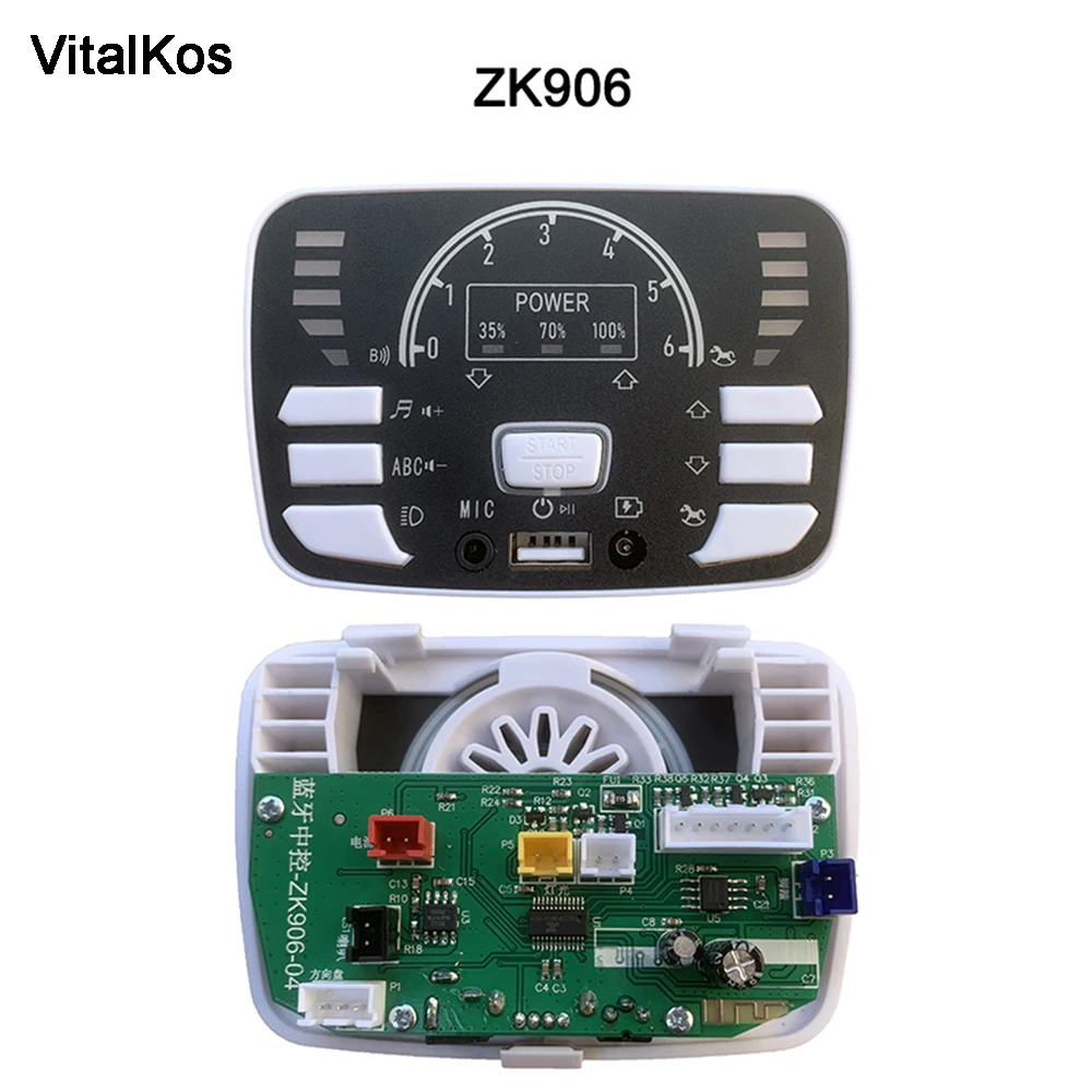 VitalKos-Panel de Control Central multifuncional para coche, piezas de repuesto para vehículo eléctrico LXJ-A02 ZK906, 2,4G, Bluetooth