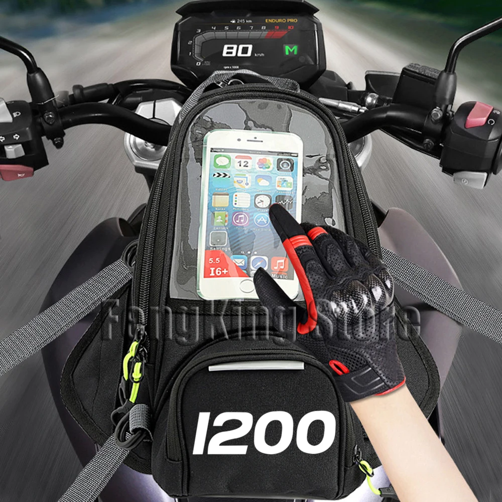 

For Kawasaki ZRX1200R ZRX1200 R ZRX 1200 R Motorcycle Magnetic Bag Riding Bag Navigation Fuel Tank Bag Large Screen